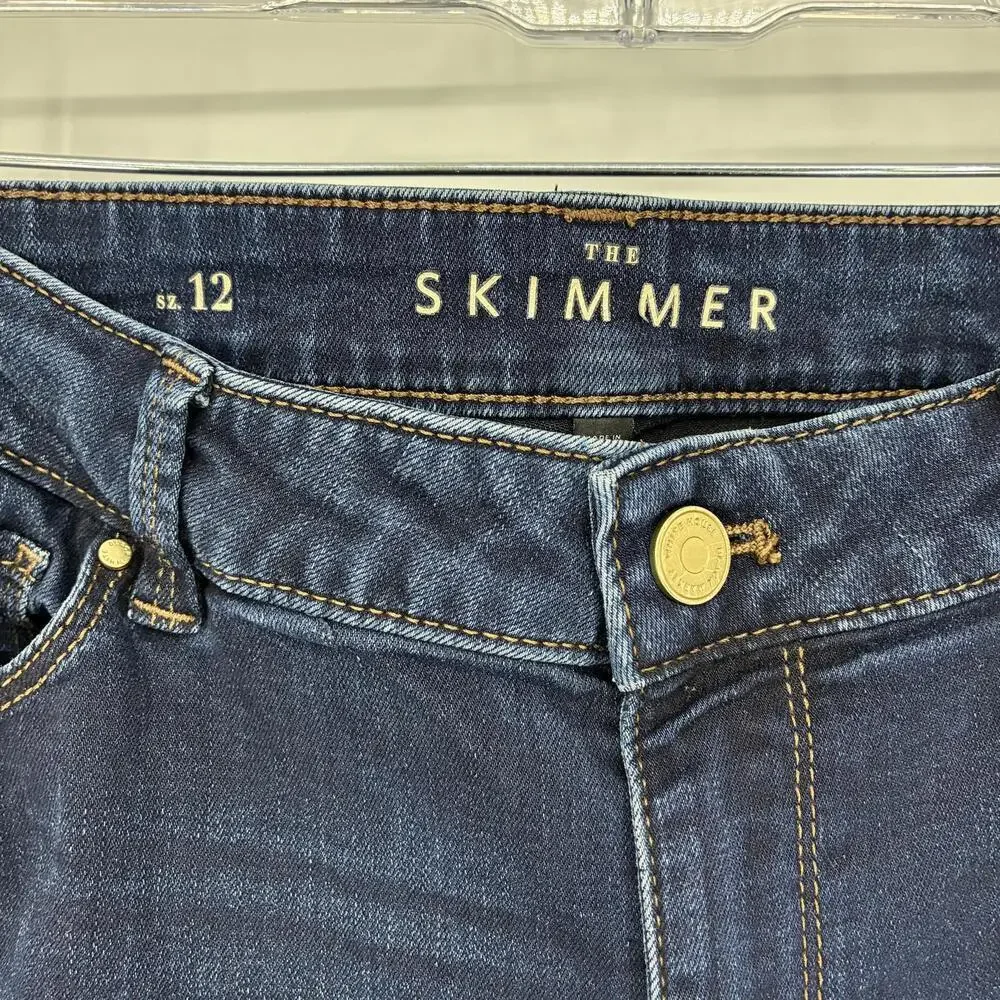 Chico's The Skimmer Women's Skinny Jeans Size 12 Dark Wash